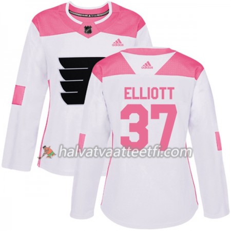 Naisten NHL Philadelphia Flyers Pelipaita Brian Elliott 37 Adidas 2017-2018 Valkoinen Vaaleanpunainen Fashion Authentic Naisten NHL Philadelphia Flyers Pelipaita Brian Elliott 37 Adidas 2017-2018 Valkoinen Vaaleanpunainen Fashion Authentic